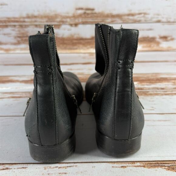 Frye Carly Chelsea Women's Black Leather Ankle Boots Size 8.5 - Picture 8 of 9